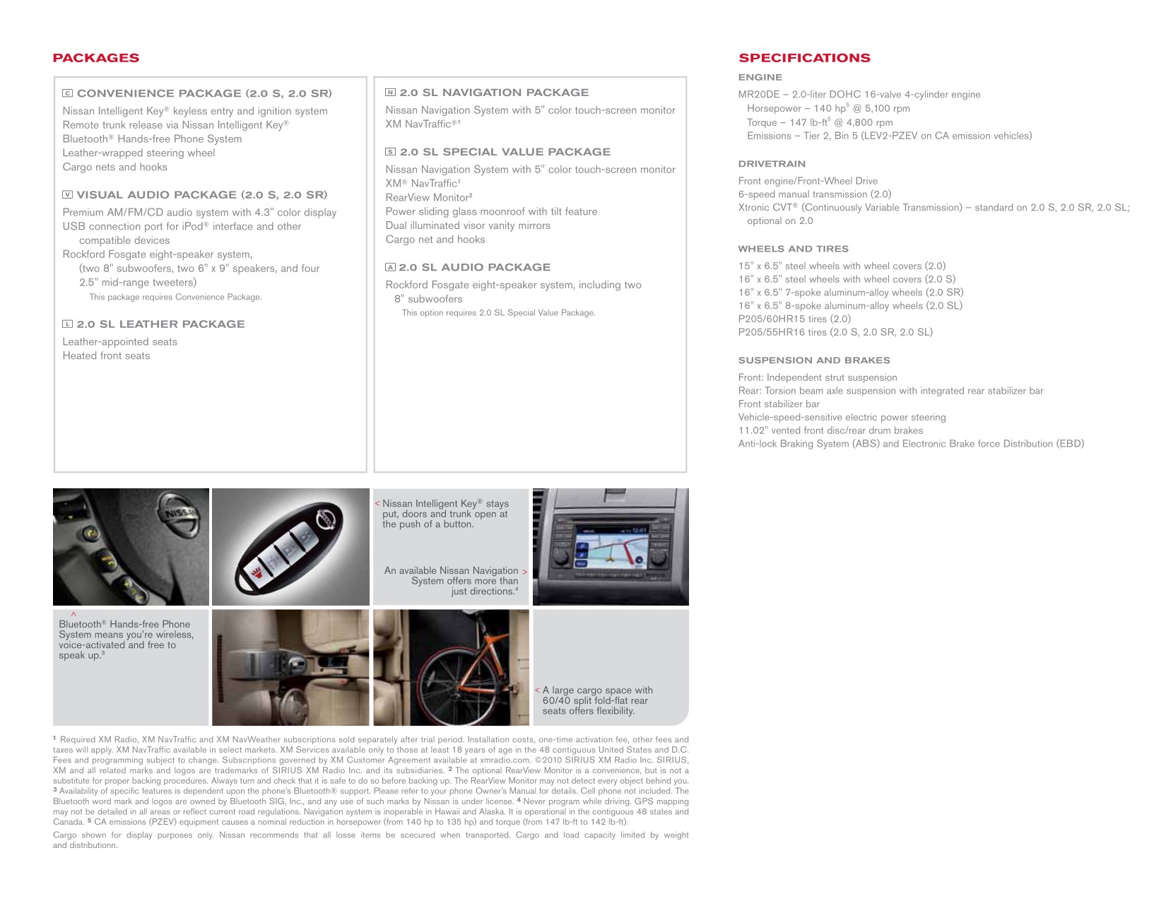 2011 Nissan Sentra Brochure Page 5
